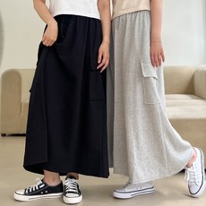 [빅사이즈/~42size] 올핏 카고 밴딩 스커트 4color