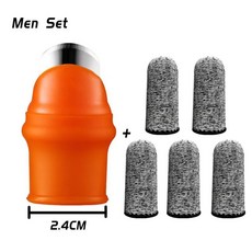 손가락 보호대 실리콘 절단 칼 기어 야채 수확 식물 칼날 가위 장갑, Men Set, 1개