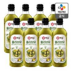 백설 스페인산 압착 올리브유, 900ml, 8개