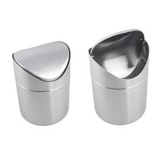 [스토어일등] 미니 휴지통(지름12x높이17cm) 스텐 스윙 lo2356ok4746ta, qwe 스텐 미니 스윙 휴지통(지름12x높이17cm), -, 상세페이지 참조