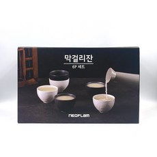 네오플램 막걸리잔 6P 세트 250mL 도자기잔 코스트코, 6개