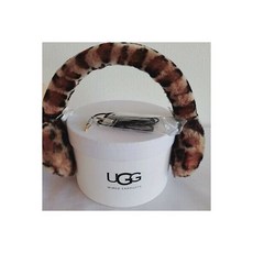 O/S LEOPARD 어그 UGG EXPOSED SHEEPSKIN 테크 유선 스피커S 이어 머프 헤드폰