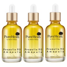 PureHeals 프로폴리스 90 앰플 50ml 대용량 고보습 광채 엠플, 3개