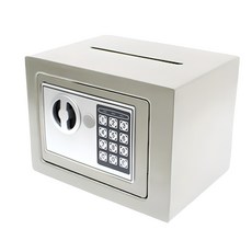 OADESK 數字鈔槽保險箱17D, 白色的