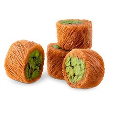 [미국직구 과자] Pistachio Baklava Mabrumeh (Baklawa)| 15 Pieces (9 Oz)| Gourmet Oriental Dessert Shredded, 수량