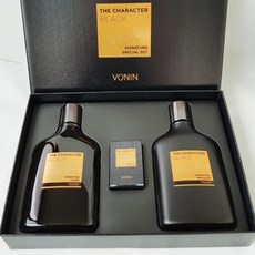 엘지생활건강 보닌 더캐릭터 블랙 시그니처 2종 기획세트 남성 피부 보습 화장품 남자친구 선물 군인 군대 px