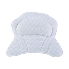 미끄럼방지 매트 4D 그물 목욕 베개 흡입 컵 욕실 비 슬립 스파 3D, 01 3D butterfly pillow