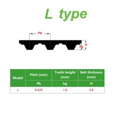 고무 타이밍 벨트 480L050 톱니 187L, 02 037(9.398mm), 01 _04 255L