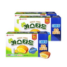 롯데카스타드 대용량 실속 패키지 24p, 552g, 3개