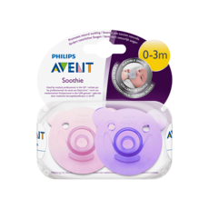 Philips 필립스 아벤트 수디 여아 노리개 2St (0-3개월), 기본