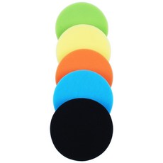 5PCS 6 인치 (150mm) 플랫 스폰지 버프 버프 연마 패드 연마 패드 키트 자동차 폴리 셔, 보여진 바와 같이, 하나, 1개