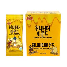머거본 허니버터 아몬드 30g X 12봉 X 1곽, 1