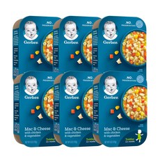Gerber Mac & Cheese 거버 치킨야채 맥앤치즈 12개월이상 6oz (170g) 6팩, 1개, 170g