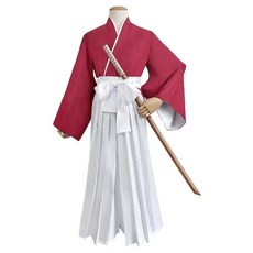 검도복 검도도복 검도바지 Himura kenshin 코스프레 의상 rurouni 가발