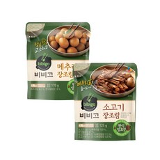비비고 소고기장조림 125gX4 / 메추리알장조림 170gX4, 125g, 4개