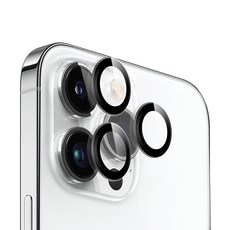 와이케이스 아이폰 빛번짐 방지 카메라 메탈링 렌즈 강화유리 보호필름, 클리어, 2개