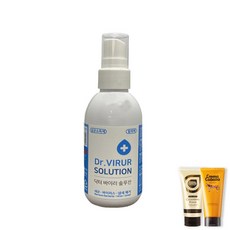 닥터바이러솔루션 100ml 100개 살균소독수 손소독 소독티슈 휴대용 관공서 판촉물, 100ml 100개 + 자민경 클렌징폼 1개