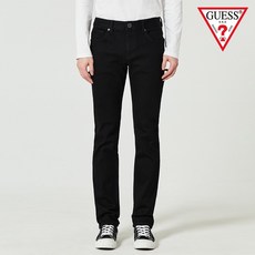 게스 정품 GUESS 남성 청바지 슬림스트레이트 핏 일자핏 슬림핏 스판진 데님 라이트블루 미디엄블루 블랙진