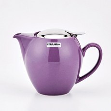 라운드 도자기 제로재팬 티팟 티포트 350ml 히아신스 ide*0230jS, 1개