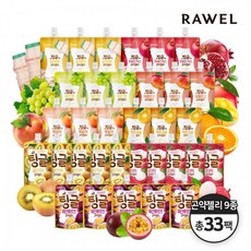 로엘 팅글 곤약젤리 9가지맛 33팩 (열대과일맛 3종 5팩+일반과일맛 6종 3팩), 단품