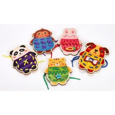 원목동물줄끼우기