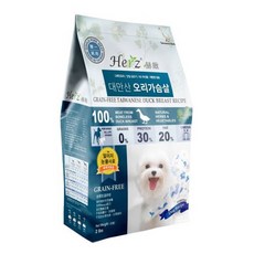 허즈 강아지 사료, 오리, 908g, 1개