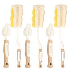 맘스포유 젖병 젖꼭지솔 텀블러 스펀지 회전 세척솔 젖병+젖꼭지솔 세트 젖병집게, 선택6.맘스포유 젖꼭지솔+젖병솔3세트, 1개