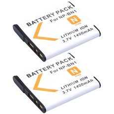 2 Pcs PROBTY NP BN1 NP BN1 소니 사이버 샷 DSC QX10 DSC QX100 DSC T99 DSC T110 DSC TF1 DSC TX5 TX7 TX9 DS, 1개, 단일, 단일