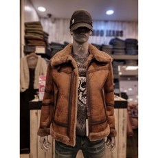 버커루 남성 하이넥 빈티지 무스탕 85 B234LI320P