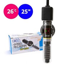 수족관용 미니 고정히터 25W, 1