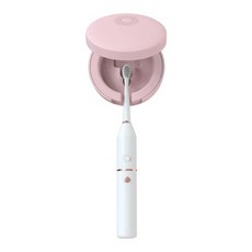 칫솔살균기 칫솔건조기 소독기 휴대용 치과 블루 라이트 자외선 보관 상자 여행용 헤드 건조 거치대 2 인 1 개, White