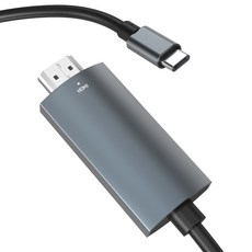 USB-C to HDMI UHD 4K 60Hz 넷플릭스 OTT 미러링 케이블, 1개, 메탈, 1m