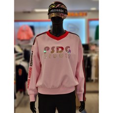 6층 파사디 [동아쇼핑] PP23STP106M 골프 웨어 여성 봄 TAPE 장식 배색 긴팔 티셔츠