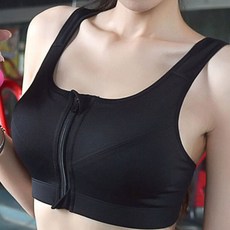 마미누리 801 앞지퍼 하이서포트 스포츠 브라탑