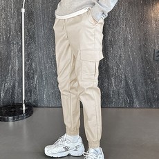 코디코치 조단 팬츠 남성 카고 코튼 밴딩 조거 면 바지