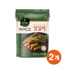 (냉장)비비고 갓김치400gx2개, 1세트