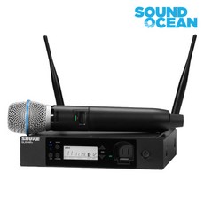 슈어 GLXD+ SHURE 무선마이크 마이크 세트 시스템, GLXD24R+/B87A(수신기+핸드)