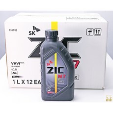 [비히클파츠] 지크 M7 오토바이 모터싸이클 ZIC 4T 10W40 합성엔진오일 1BOX