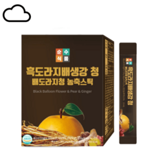 흑 도라지 배 생강 청 스틱 100포 배도라지청 진액 기침예방 면역강화 선물
