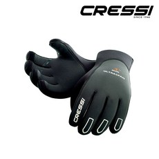 크레씨 CRESSI 다이빙장갑 울트라 스판 글러브 3.5, 블랙