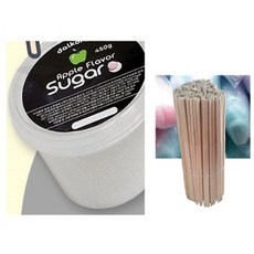 금강월드 천연 솜사탕 설탕 솜사탕용 컵설탕 450g (사과) + 솜사탕용 젓가락 50개