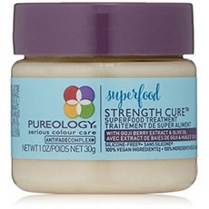 Pureology Strength Cure Superfood Treatment Hair Mask For Dry Color Treated Hair Silicone-Free, One Color_One Size, One Color_One Size, 상세 설명 참조0