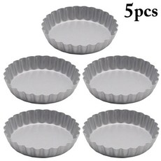 피자팬 빵 반죽판 피자 오븐 트레이5pcs 탄소강 비 스틱 베이킹 팬 메쉬 플레이트 라운드 깊은 접시 팬 금형 용 접시 베이킹 도구, 5 개