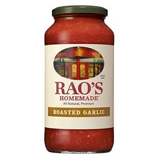 Rao's Homemade Tomato Sauce Roasted Garlic 라오스 홈메이드 로스티드 갈릭 소스 24oz(680g) 3팩