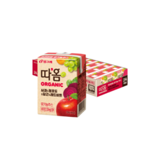 빙그레 따옴 오가닉주스(사과 레드비트)120mlX6개/무배, 120ml, 6개