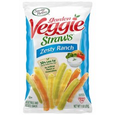Sensible Portions Garden Veggie Straws zesty Ranch 센서블 포션 가든 베지 스트로우 제스티 랜치 28g 24개