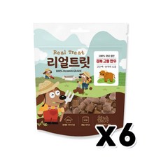 어바웃펫 리얼트릿 한우 강아지간식 50g x 6개 - 어바웃펫