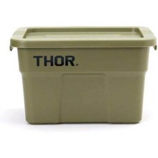 토르 75L 정리함 THOR 토트 리빙박스 컨테이너 수납함, 올리브
