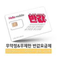 LG헬로비젼모바일알뜰폰유심, 무제한