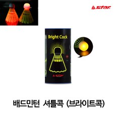 배드민턴셔틀콕 브라이트콕 야광셔틀콕 배드민턴용품